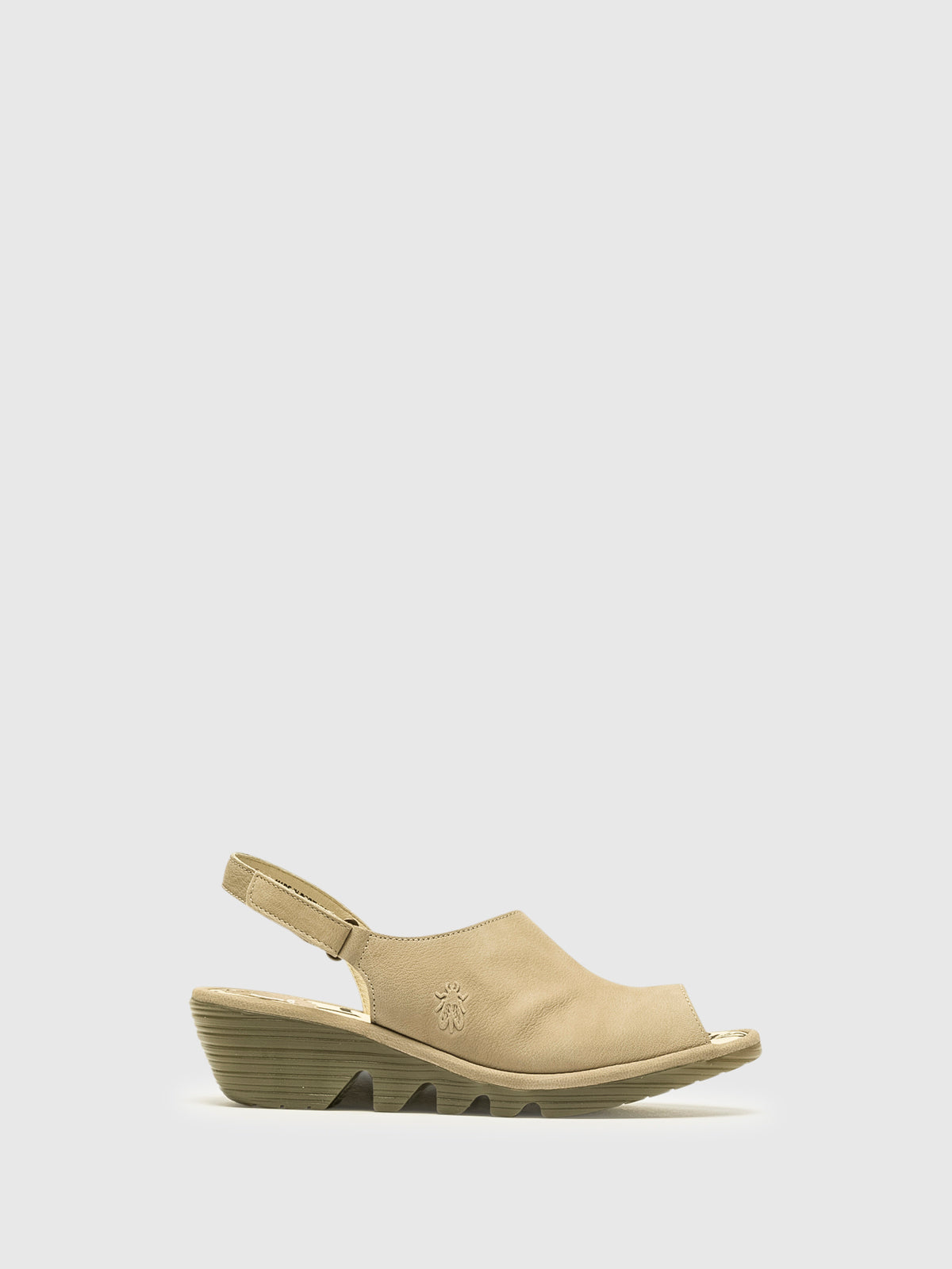 Fly London Tan Velcro Sandals